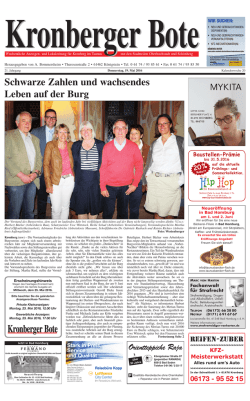 Kronberger Bote - Taunus Nachrichten