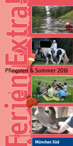 Pfingsten & Sommer 2016 - Kreisjugendring München