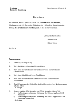 Einladung OB Schönberg April Mai 2016