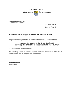 mehr - Landratsamt Weilheim