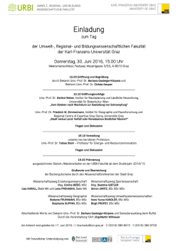 Einladung - Karl-Franzens