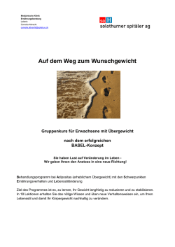 Gruppenkurse f&uuml;r Erwachsene mit &Uuml;bergewicht