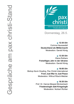 Donnerstag, 26.5.