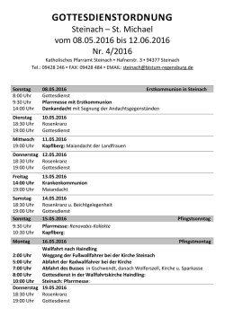 gottesdienstordnung