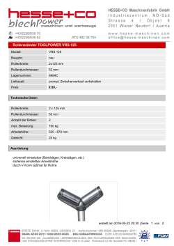 Rollenständer TOOLPOWER VRS 125