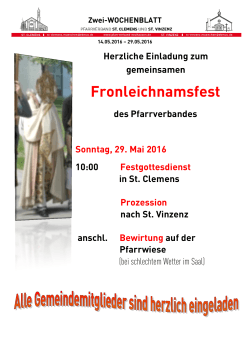 Aktuelles Wochenblatt - Erzbistum München und Freising
