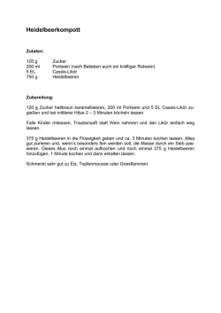 Heidelbeerkompott - Bio