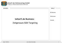 teltarif.de Business: Zielgenaues B2B