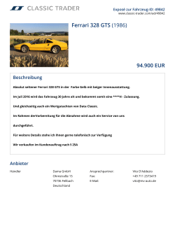 Ferrari 328 GTS (1986) 94.900 EUR