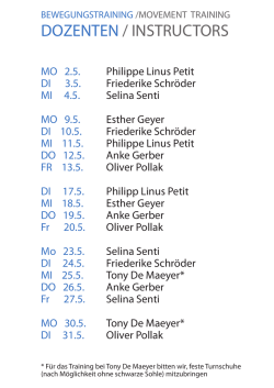 dozenten / instructors