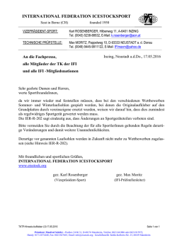 IFI &ndash; Mitteilung