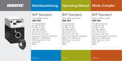 BVP Standard BVP Standard BVP Standard Operating
