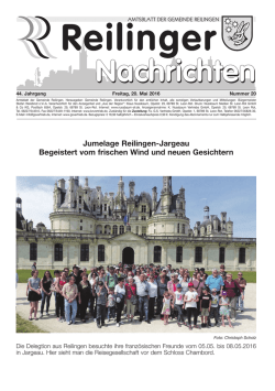 Jumelage Reilingen-Jargeau Begeistert vom