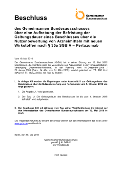 Beschlusstext (29.7 kB, PDF) - Gemeinsamer Bundesausschuss