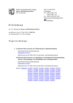 und Rechtsausschuss