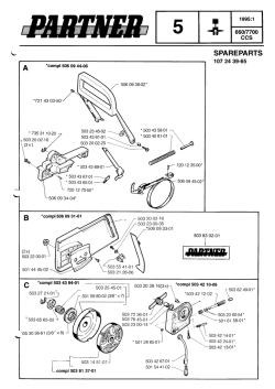 IPL, Partner, P660, P7700 CCS, 1995-01, Chain Saw