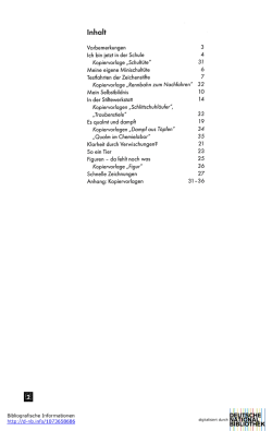 Inhaltsverzeichnis