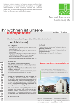 Weitere Informationen - und Sparvereins Ravensburg