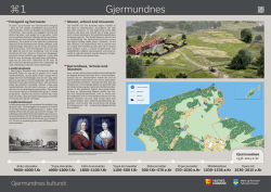 Informasjonsplakat gravminna p&aring; Gjermundnes