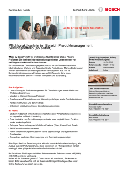 in im Bereich Produktmanagement Serviceportfolio (ab sofort)