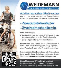 Zweirad-Verkäufer/in - Zweiradmechaniker/in