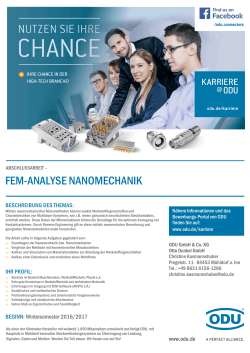 FEM-Analyse Nanomechanik