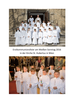 Erstkommunionsfeier am Weißen Sonntag 2016 in der Kirche St