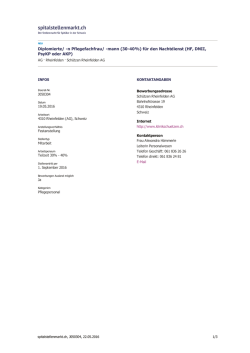 Diplomierte/ -n Pflegefachfrau/ -mann (30-40%)