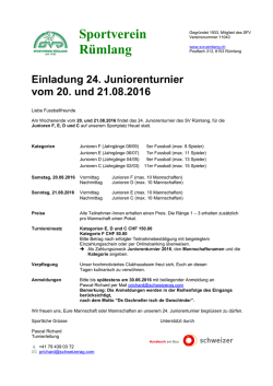 Einladung - Sportverein R&uuml;mlang