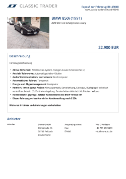 BMW 850i (1991) 22.900 EUR
