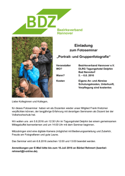 Einladung - BDZ BV Hannover