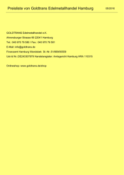 Goldm&uuml;nzen