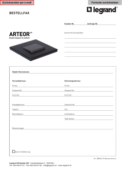 Bestellformular Arteor pdf, 2.2 MB