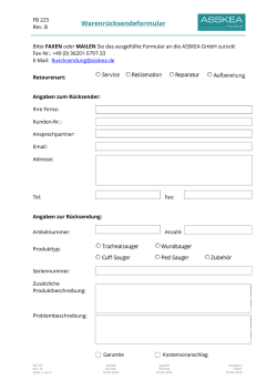 Download: Warenrücksendeformular
