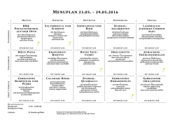 Menu PDF - Culinarium Schweizerische Nationalbank Bern