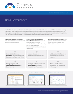 Data Governance - Orchestra Networks