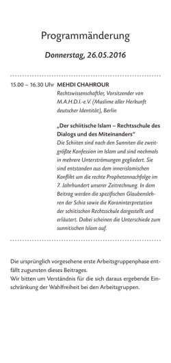 Programm&auml;nderung