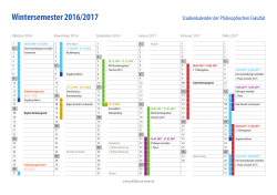 Studienjahrskalender 2016/17