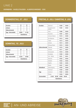 Dornbirn &ndash; Haselstauden &ndash; Alberschwende