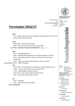 Terminplan SVO - SV Felsentor Oberemmendorf eV