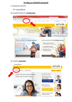Ihr Weg zur SCHUFA