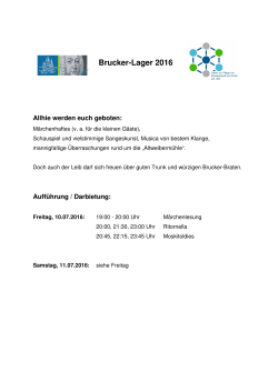 Brucker-Lager 2016 - Schulverein des JBG