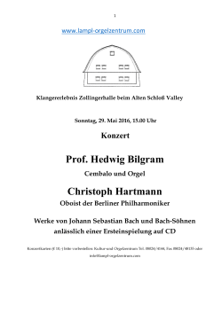 Prof. Hedwig Bilgram Christoph Hartmann