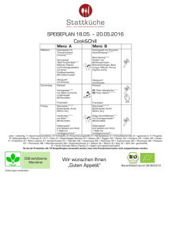 SPEISEPLAN vom 30