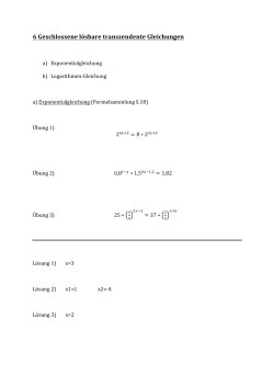 PDF Transzendente Gleichungen