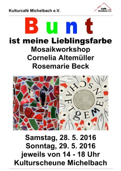 Mosaikworkshop Cornelia Altemüller Rosemarie Beck