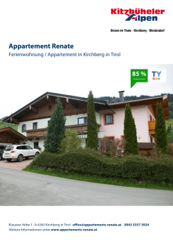 Appartement Renate in Kirchberg in Tirol