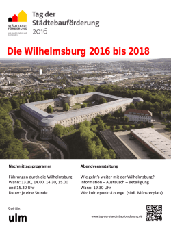 Die Wilhelmsburg 2016 bis 2018