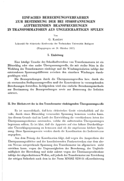 EINFACHES BERECHNUNGSVERFAHREN ZUR BESTIMMUNG