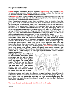 Das grausame Monster - Realschule Heiligenhaus
